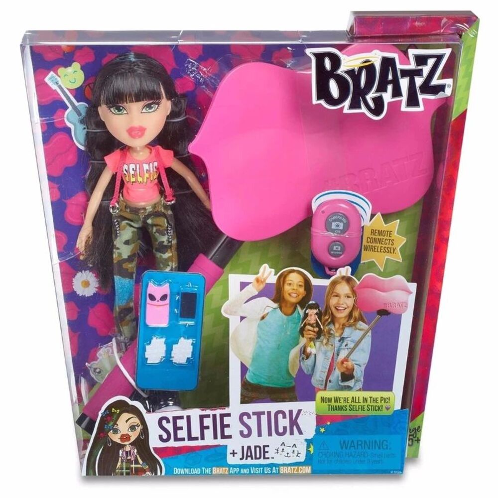 Bratz 2015 Selfie Stick Jade Fashion Doll Set NIB Working Remote #026